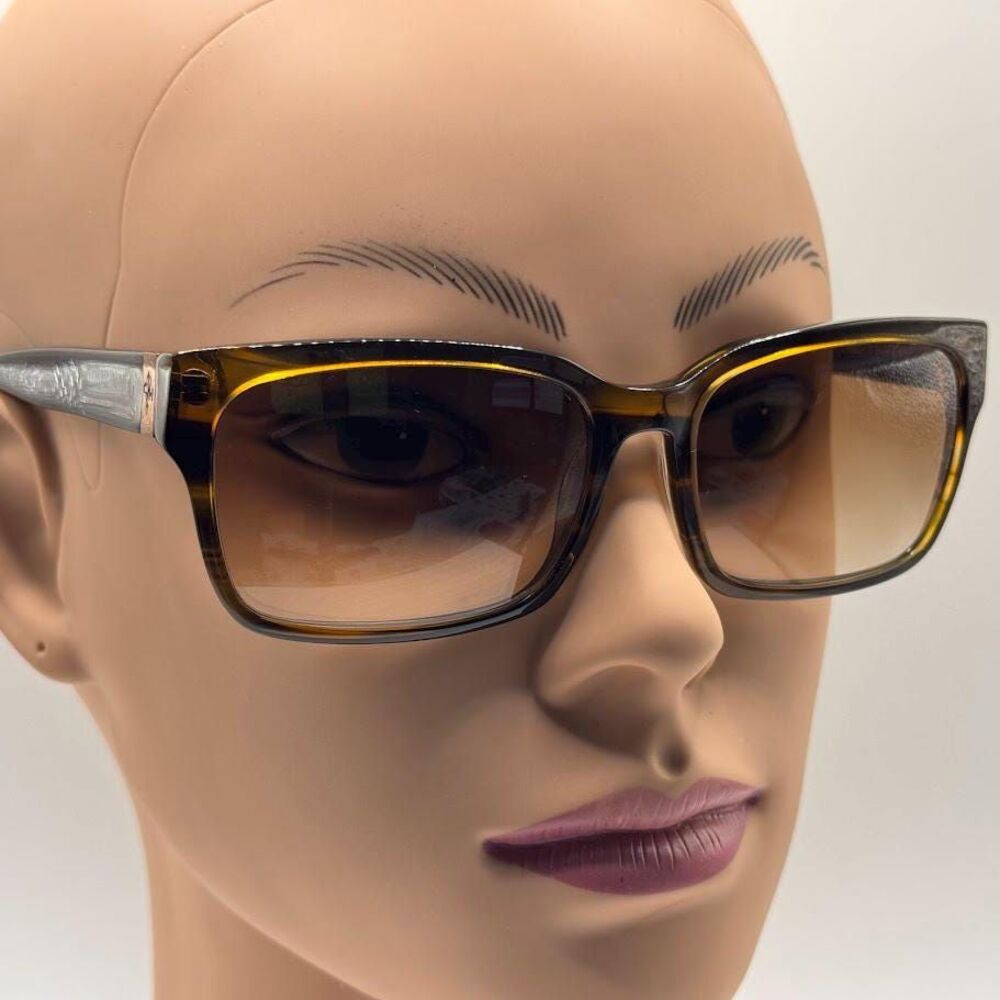 NOS Vintage Y2K Designer Sunglasses | Cole Haan | Brown Square Zyl | 2000s Style